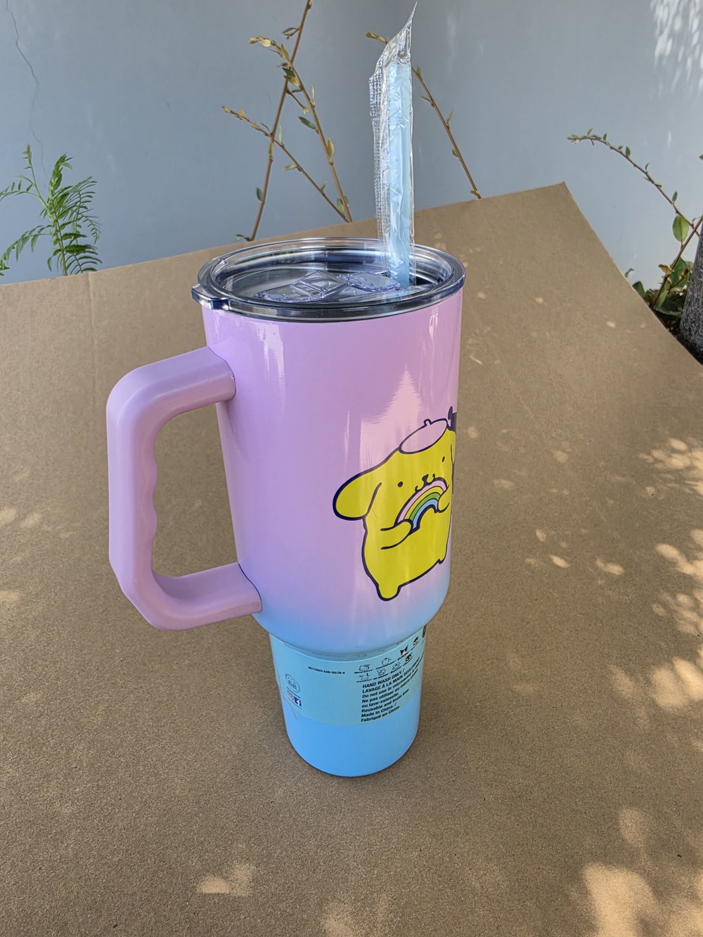 Hello Kitty Light Pink and Light Blue Tumbler Cup with Straw.  Please See Pictur - Picture 3 of 8